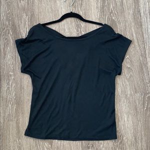Urban Outfitters Black cap sleeve top
